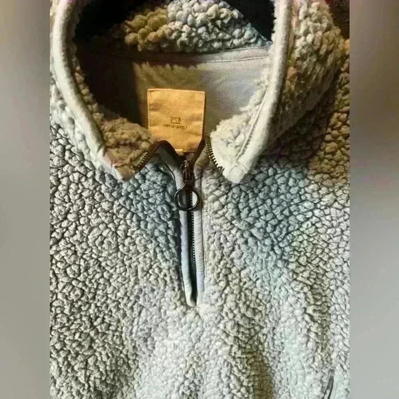 Women’s Thread & Supply Blue Grey Quarter Zip Fleece Sweatshirt Medium - Picture 2 of 5